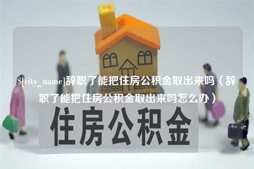 云浮辞职了能把住房公积金取出来吗（辞职了能把住房公积金取出来吗怎么办）